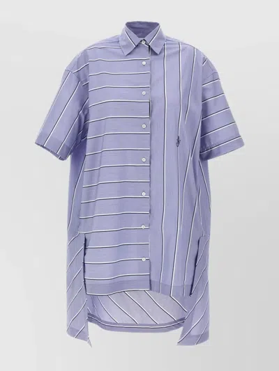 JW ANDERSON OVERSIZED HIGH-LOW COTTON SHIRT DRESS