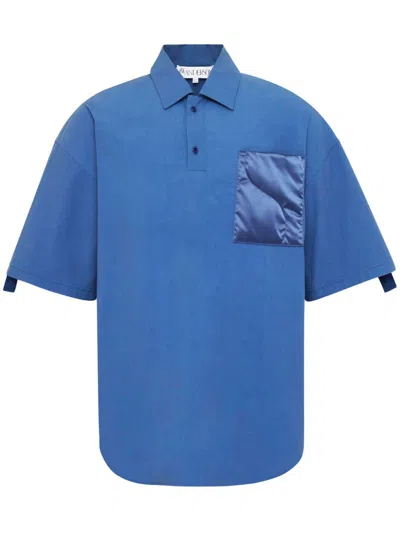 JW ANDERSON QUILTED-POCKET POLO SHIRT