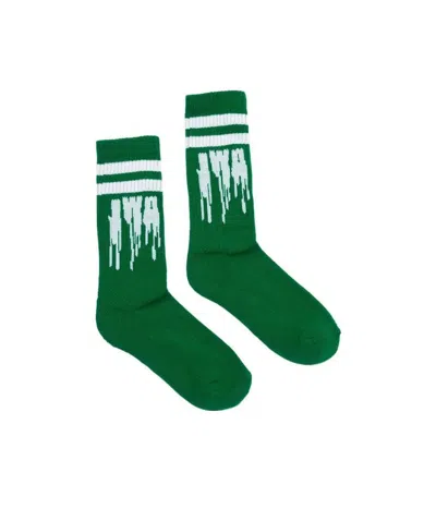 JW ANDERSON SLIME-LOGO ANKLE SOCKS