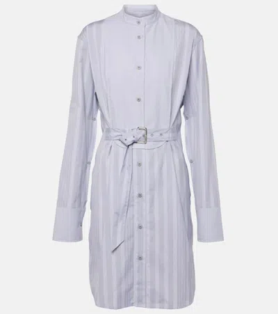 JW ANDERSON STRIPED COTTON SHIRT DRESS