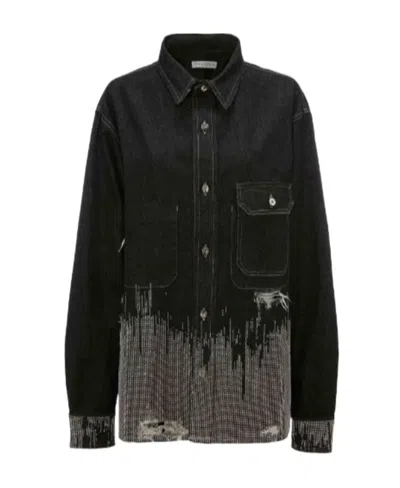 JW ANDERSON JW ANDERSON STUDDED COLLARED BUTTON-UP JACKET