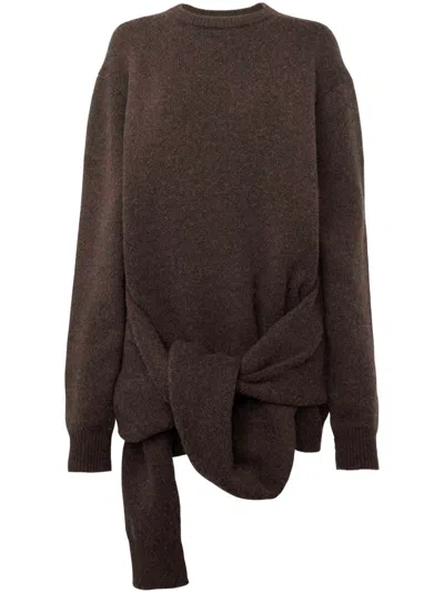 JW ANDERSON TIE-FRONT KNIT SWEATER