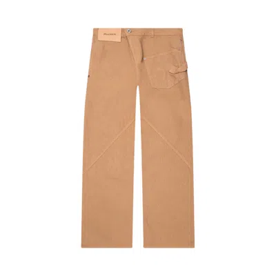 JW ANDERSON JW ANDERSON TWISTED WORKWEAR TROUSERS 'NATURAL' | TAN | MEN'S SIZE 26