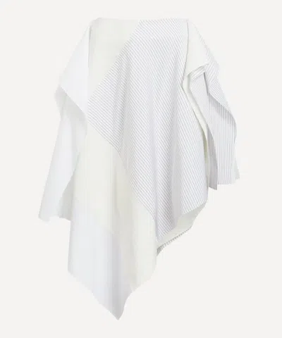 JW ANDERSON JW ANDERSON WOMEN'S ASYMMETRIC PATCHWORK MIDI SKIRT