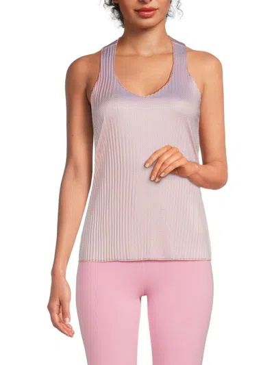 K-SWISS WOMEN'S RACERBACK PLEATED TANK TOP