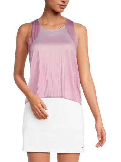 K-SWISS WOMEN'S SCULPT PLEATED TANK TOP