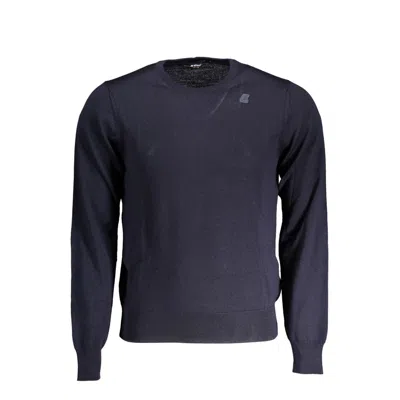 K-WAY K-WAY BLUE WOOL MEN'S SWEATER
