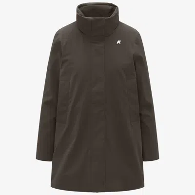 K-WAY DOWN JACKET WOMAN K-WAY MARLA ST WARM K7125LW-XRG BLACK OLIVES
