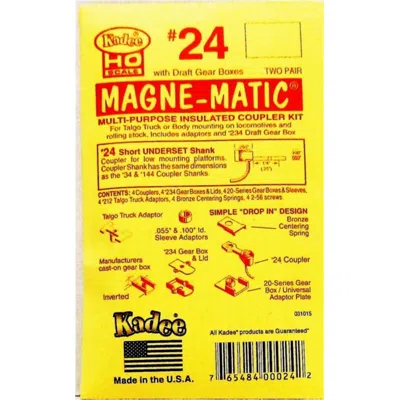 KADEE METAL INSULATED COUPLER SHORT UNDERSET