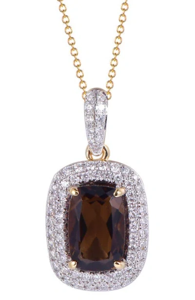 KAHN HIGH JEWELRY KAHN HIGH JEWELRY SMOKY QUARTZ NECKLACE WITH DIAMONDS