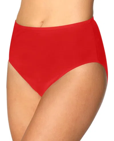 KALLURE WOMEN'S FULL BRIEF SWIM BOTTOM IN RED