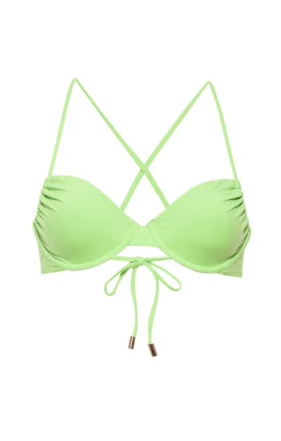 KAMARI SWIM WOMEN'S GREEN LIMON UNDERWIRE BIKINI TOP