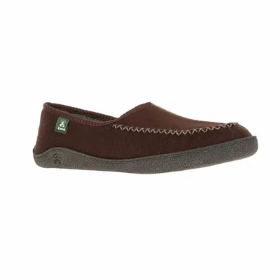 KAMIK MEN'S LEANBACK SLIP ON SLIPPER IN DARK BROWN