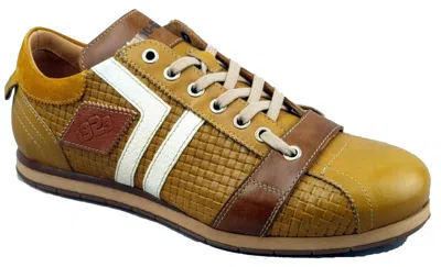 KAMO GUTSU KAMO-GUTSU SCHUH ART. TIFO 030 YUMA GIALLO GELB HERREN ECHTLEDER SNEAKER