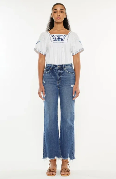 KANCAN KANCAN JEMMA HIGH RISE SLIM WIDE LEG JEANS