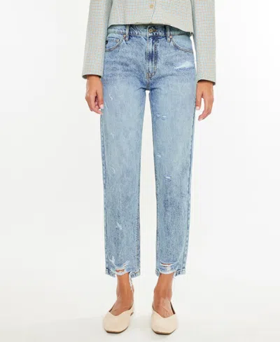 KANCAN WOMEN'S ANKLE MOM HIGH RISE JEANS