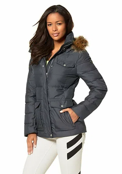 KANGAROOS KANGAROOS DAMEN JACKE OUTDOOR KUSCHLIG WARM KAPUZE (SCHWARZ, 38) X0273