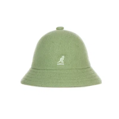 KANGOL MEN'S BUCKET HAT WOOL CASUAL OIL GREEN
