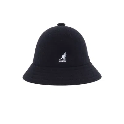 KANGOL MEN'S WOOL CASUAL BUCKET HAT BLACK