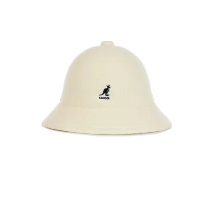KANGOL MEN'S WOOL CASUAL WHITE BUCKET HAT