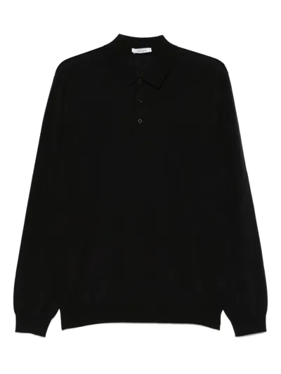 KANGRA CASHMERE FINE-KNIT POLO SHIRT