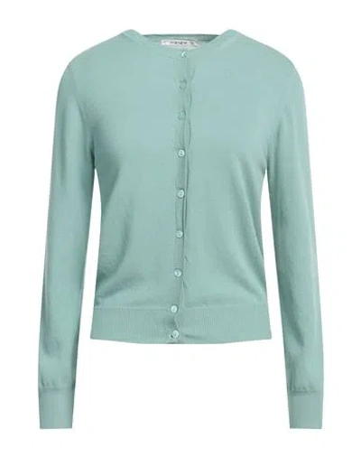 KANGRA CASHMERE KANGRA WOMAN CARDIGAN SAGE GREEN SIZE 8 COTTON