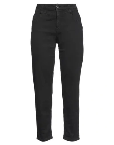 KAOS JEANS KAOS JEANS WOMAN JEANS BLACK SIZE 26 COTTON, TENCEL, POLYESTER, ELASTANE