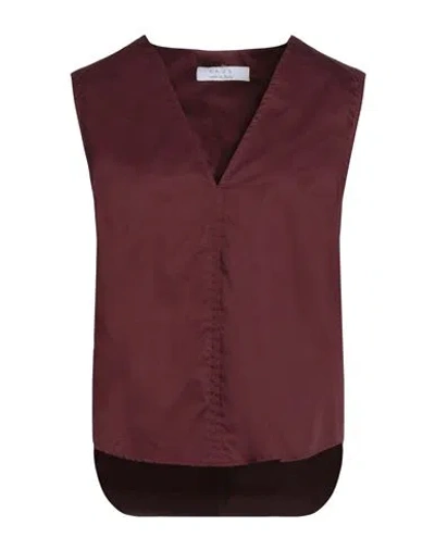 KAOS KAOS WOMAN TOP CHOCOLATE BROWN SIZE 8 COTTON