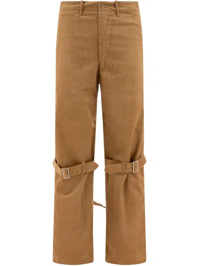 KAPITAL BUCKLE-STRAP TROUSERS