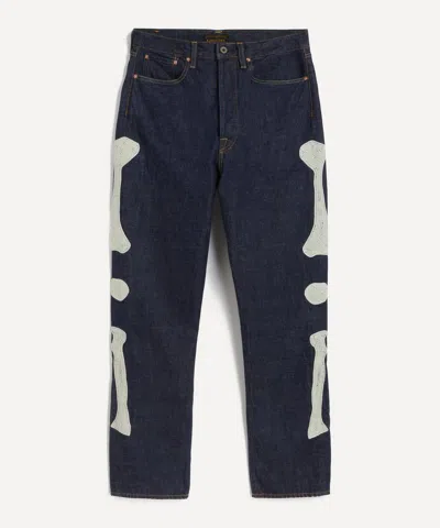 KAPITAL KAPITAL MENS MEXICAN TUXEDO 5P OKAGILLY 12.5OZ DENIM JEANS