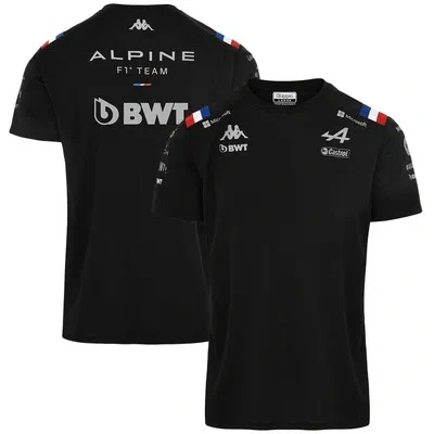 KAPPA KAPPA BWT ALPINE F1 TEAM 2022 T-SHIRT TEE TOP FORMULA 1 FANS - BLACK