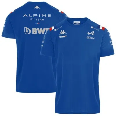 KAPPA KAPPA BWT ALPINE F1 TEAM 2022 T-SHIRT TEE TOP FORMULA 1 FANS - BLUE