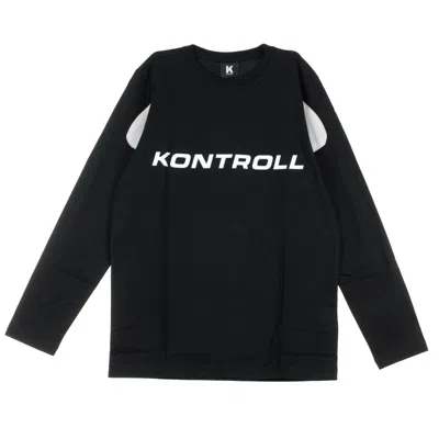 KAPPA-KONTROLL KONTROLL TEE MEN'S LONG SLEEVE T-SHIRT L/S OMINI BLACK/GREY SILVER