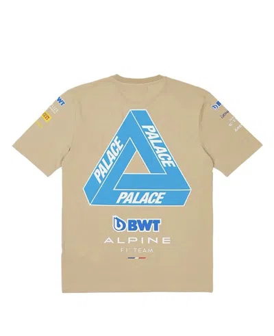 KAPPA X PALACE KAPPA ALPINE F1 RACING TEE SHIRT TAN BROWN
