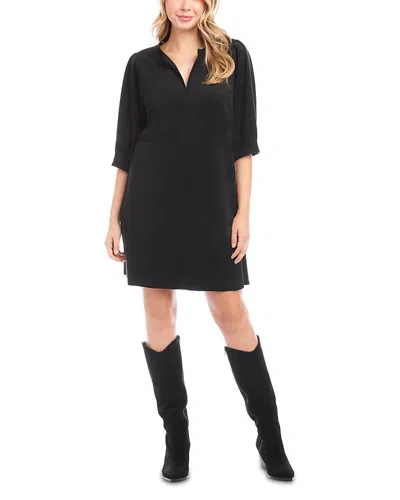 KAREN KANE FAUX SUEDE SHIFT DRESS