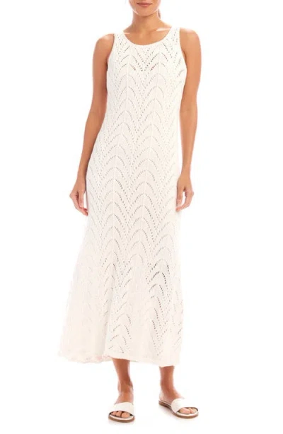KAREN KANE KAREN KANE FLOWY OPENWORK MIDI DRESS
