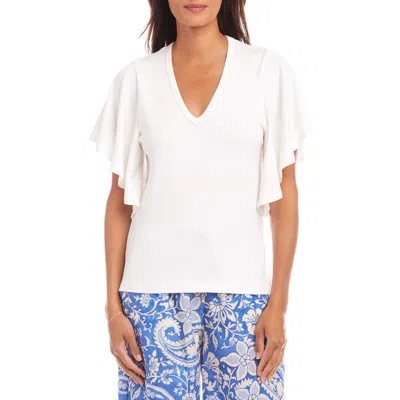 KAREN KANE KAREN KANE FLUTTER SLEEVE T-SHIRT