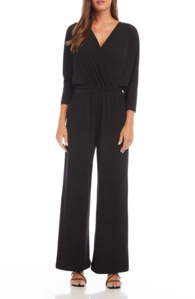 KAREN KANE KAREN KANE TRAVEL WIDE LEG JERSEY JUMPSUIT