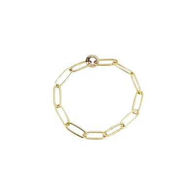KAREN KRIEGEL WOMEN'S PAPERCLIP CHAIN RING - 14K YELLOW GOLD