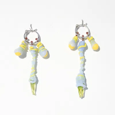 KAREN KRIEGEL WOMEN'S BLUE / SILVER BIBI CLICKERS