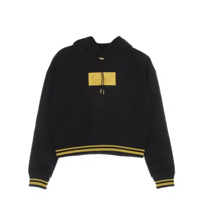 KARL KANI WOMEN'S SMALL SIGNATURE BOX SHORT HOODIE