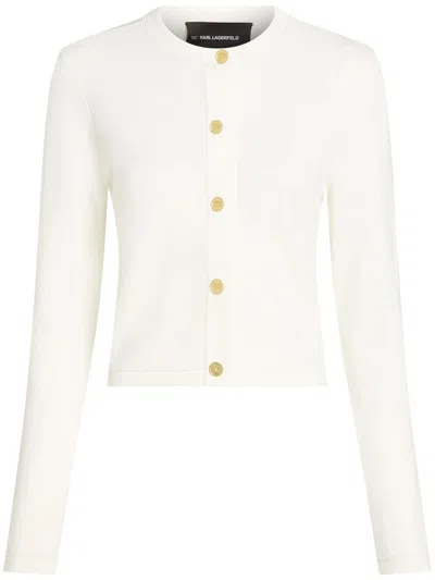 KARL LAGERFELD BUTTON-UP CARDIGAN