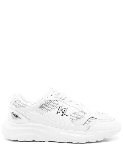 KARL LAGERFELD EMBROIDERED-LOGO SNEAKERS