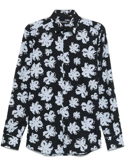 KARL LAGERFELD FLORAL-PRINT SHIRT