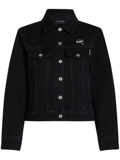KARL LAGERFELD IKON DENIM TRUCKER JACKET
