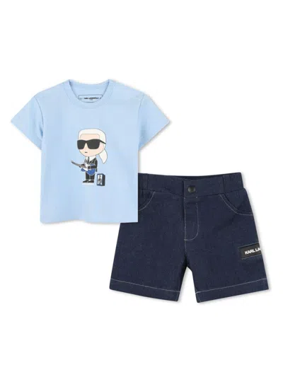 KARL LAGERFELD IKONIK KARL SHORTS SET