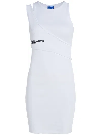 KARL LAGERFELD JEANS RIBBED MINI DRESS