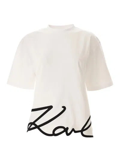 KARL LAGERFELD CAMISETA - BLANCO