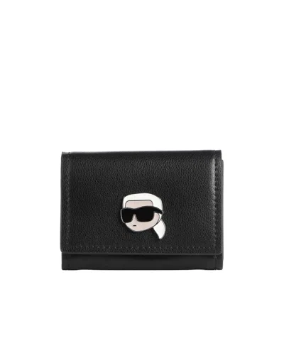 KARL LAGERFELD K/IKONIC 2.0 LEATHER WALLET