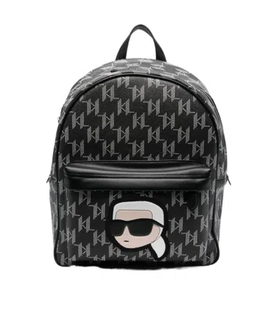 KARL LAGERFELD K/IKONIK 2.0 MONOGRAM BACKPACK